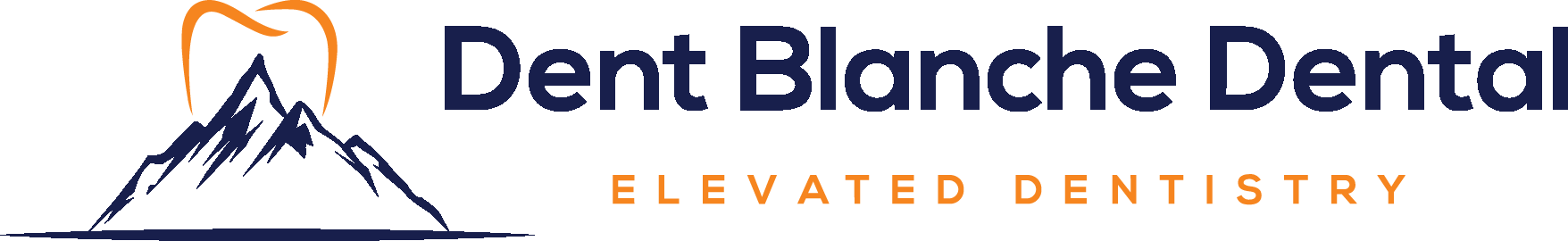 Dent Blanche Dental office logo featuring Dent Blanche Dental and Elevated Dentistry